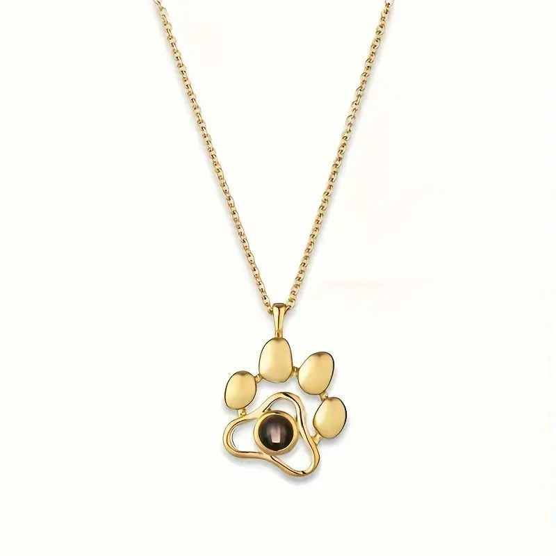 Customize Pet Projection Photo Necklace