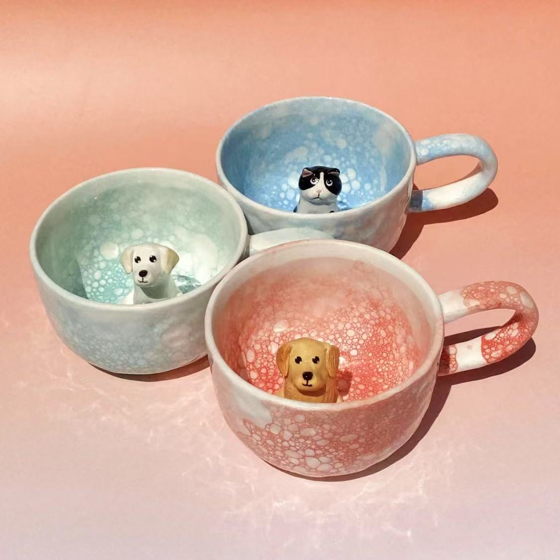 Custom Handmade 3D Pet Mug